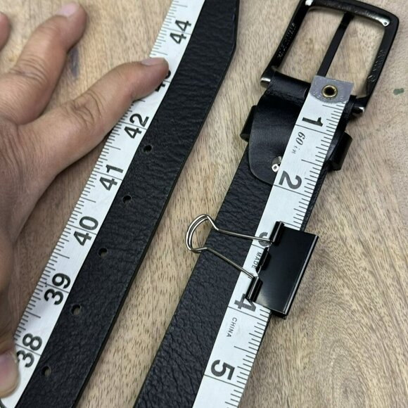 Cinture Dautore Mens Belts Genuine Leather Silver Buckle SIze 40 Italian - Picture 4 of 9